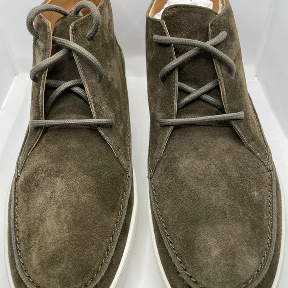 NIB! Longchamp Men’s Suede Ankle Boots Dark Green main image 12